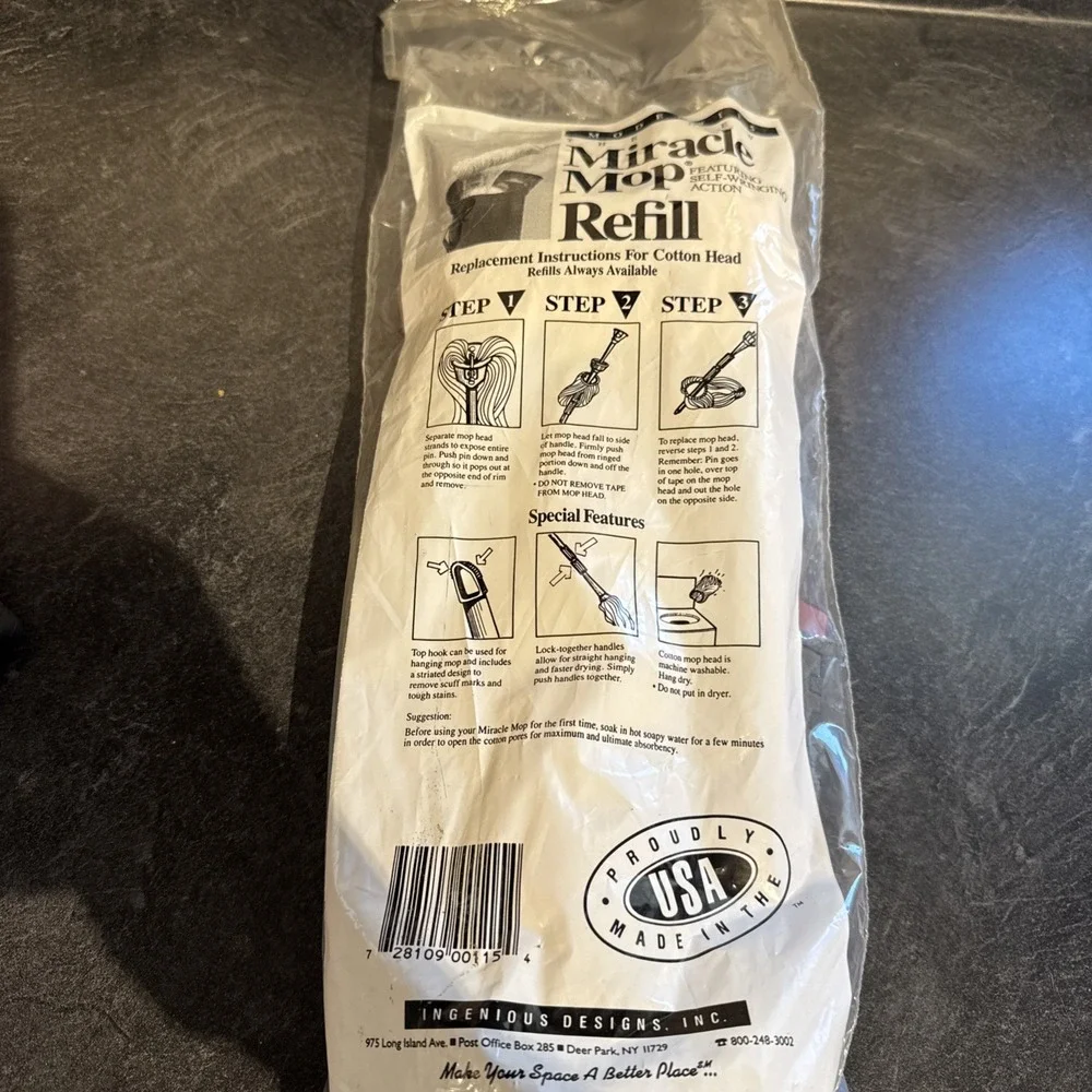 Miracle Mop refill With Self Wringing Action Model 115